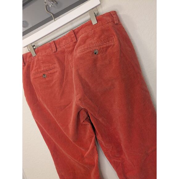 VINEYARD VINES Men's Size 35x32 Shep&Ian Corduroy Straight Leg Pants Orange $128 - Picture 7 of 7